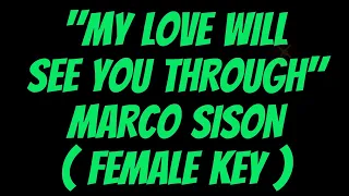 My Love Will See You Through by Marco Sison Female Key Karaoke