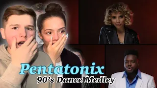 FIRST TIME REACTION TO PENTATONIX | 90s Dance Medley (ft. Aliyah)