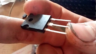 checking IGBT transistor gate capacistance received from Aliexpress