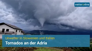 Unwetter mit Tornados an der Adria