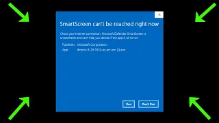 SmartScreen Can't be Reached Right Now Windows 11 / 10 - 2022 - Fix