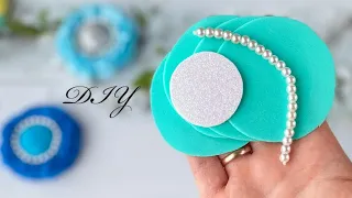 Красивые украшения из фоамирана Из кружков и бусин Amazing Diy Foam Paper Flowers