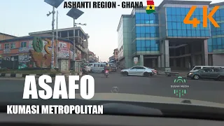 Asafo Kumasi Drive Tour in the Ashanti Region of Ghana 4K