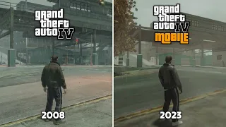 GTA IV Android vs GTA IV PC - Side By Side Comparison