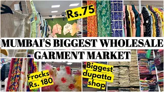 MUMBAI'S BIGGEST WHOLESALE GARMENT MARKET | DADAR MANISH MARKET | MEN SHIRTS, DUPATTAS, FROCKS