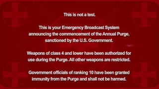 The Purge - Election Year Announcement HD [sans spoiler]