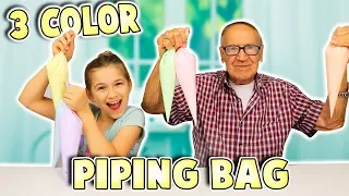 3 Colors Of Glue PIPING BAG SLIME Challenge!! | JKrew