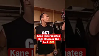 When WWE Kane Impersonates Hulk Hogan & The Rock 😂😂#short