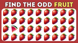 Find the ODD One Out - Fruit Edition 🍓🍉🍏19 Epic Levels Emoji Quiz