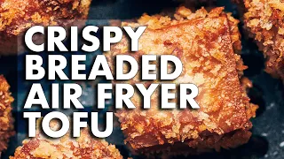 Crispy Breaded Air Fryer Tofu