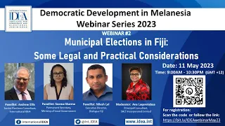 Municipal Elections in Fiji: Legal and Practical Considerations