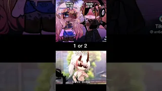 1 or 2 Gacha Club edit #gachatiktok #gachatrend #tiktok  #compilation #gachalife #gachaclub