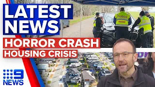 Four killed in horror Victoria crash, Political fight over housing heats up | 9 News Australia