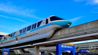 Magic Kingdom Resort Monorail Complete Ride Experience in 4K | Walt Disney World Florida 2021