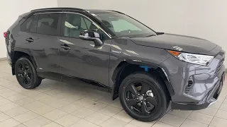 Our 2021 Rav4 Hybrid XSE in Magnetic Grey/Black Metallic Roof -----Lake Country Toyota----