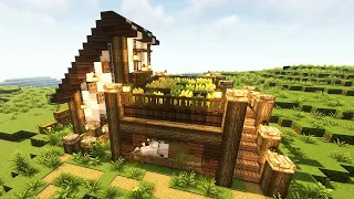 마인크래프트 야생 1화 -농부의 집  [ Minecraft  - a house with animals and crops ]
