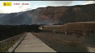 12/11/2021 Crónica del estado 2 días después a pie de islas bajas. Erupción La Palma IGME