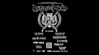 Disassociate + Disorder + (The) Varukers + Ratos de Porão @ 229 (London), 10/09/23