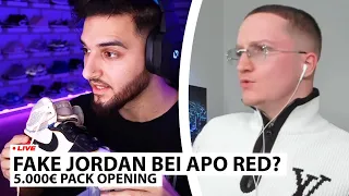 Justin reagiert auf "APORED 5.000€ PACK OPENING ..! 🥵" | Live - Reaktion