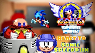 Sonic 1 Speedrun || Fnf React To Sonic SpeedFunk - Vs Eggman (FNF/Sonic the Hedgehog)