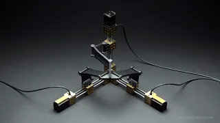KINEMATICS | Tripteron 3-DOF Cartesian parallel robot (This is not CGI)