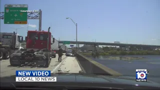 Police: Video shows driver of a stolen car after chase