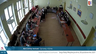 UM OZORKÓW XLVI Sesja RM - 28.10.2021 r.