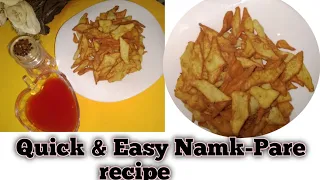 Quick and easy Namk-Pare recipe |  Evening Snacks | #crispynamakpare #sammiakitchen