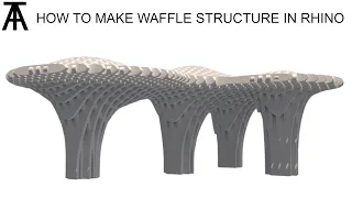 How to make waffle structure in Rhino
