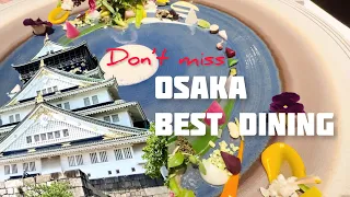 Don’t miss Hajime🤚BEST dining in OSAKA JAPAN #japantravel #michelin