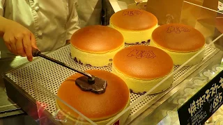 Uncle Rikuro delicious Cheesecakes in Japan - watch how the jiggly cheesecakes are made