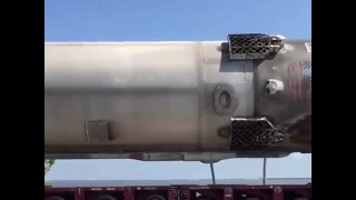 Space-X rocket being transported