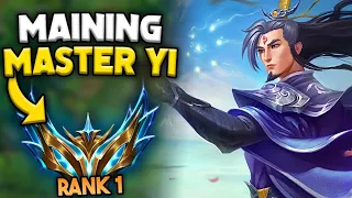 MASTER YI TO RANK 1 CHALLENGER