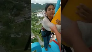 Bungee Jumping With Rope In Beautiful Place, :$ Asmr Bungee Jumping #shorts