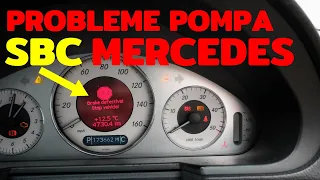 Mercedes W211 (E class)  pompa SBC  probleme ,de ce se aprinde?  Rezolvare