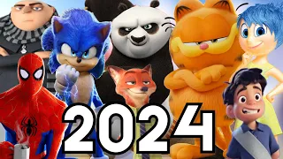 2024: El AÑO de las PELÍCULAS ANIMADAS - KUNG FU PANDA 4, SONIC 3, MI VILLANO FAVORITO 4 y Más!