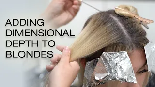 How to Shadow Root with Dimension | Lowlighting All Over Blonde Hair | Kenra Color