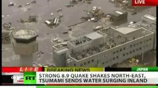 Strong 8.9 earthquake rocks Japan, tsunami hits North East  (11/3/2011)