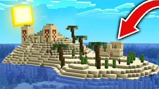 Encontramos una CASA de ALDEANO en una ISLA del DESIERTO de MINECRAFT 1.17! 😱