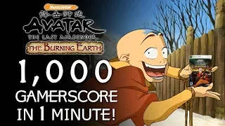 1000 Gamerscore in 1 Minute!!!!!! - Avatar: TLA - The Burning Earth