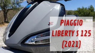 Piaggio Liberty S 125 (2021) | Probefahrt, Walkaround, Soundcheck, 0-100 km/h (DEUTSCH) | VLOG177