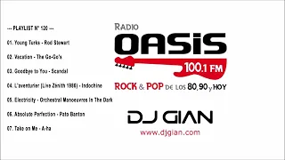 Rock & Pop Español Ingles 80 y 90 - Dj GIAN - Mix 120 Radio Oasis En Vivo ♫