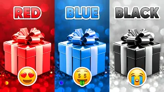 Choose Your Gift...! 🎁 Red, Blue or Black ❤️💙🖤 Are You A Lucky Person or Not? 😱