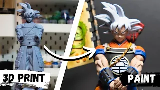 3D Printed GOKU as a Samurai in ULTRA instinct | Dragon Ball
