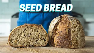 How to Make SOURDOUGH BREAD WITH SEEDS (My New Favorite Loaf)