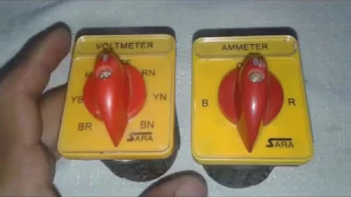 Ammeter Selector / Rotary Switch Wiring Diagram || With CT For 3 Phase