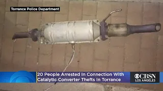 20 Arrested As Catalytic Converter Thefts Surge In Torrance