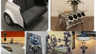 DIY car furniture ideas || DIY home decor using autoparts