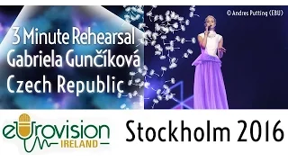 Eurovision 2016: Second rehearsal for Gabriela Gunčíková from the Czech Republic with 'I stand'