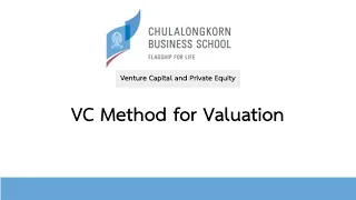 VC Method for [Startup] Valuation